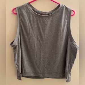 ALL IN MOTION CROPPED ACTIVE TANK GRAY XXL NWT